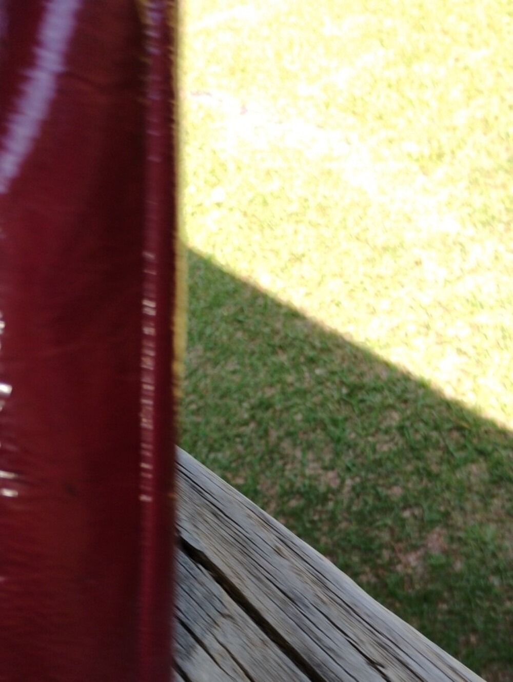 Coach Canvas Shoulder Bag with Dark Wine Red Patent Leather Trim - Picture 13 of 15